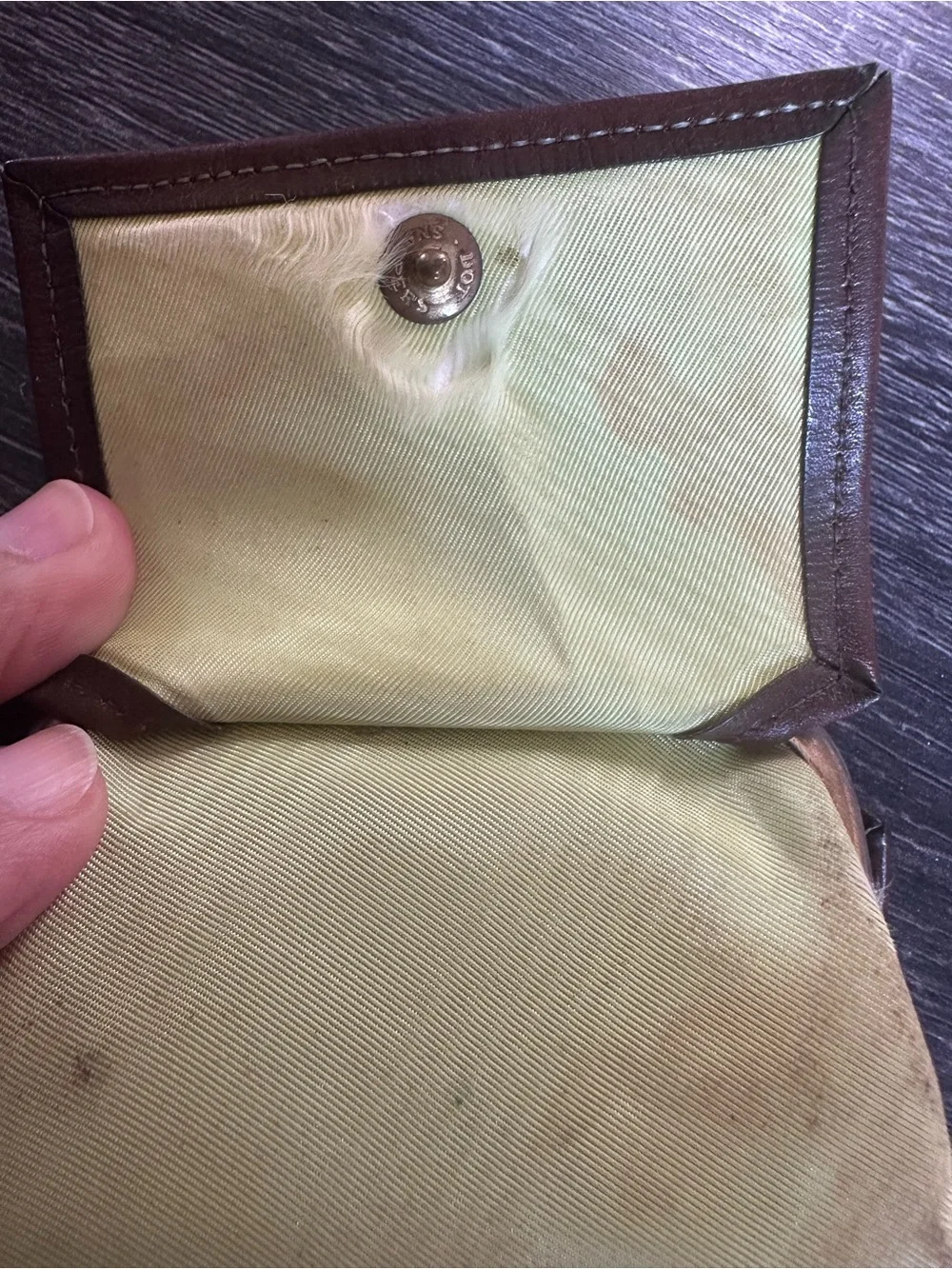 Pair Vintage Coin Purses - Leather and Cowhide